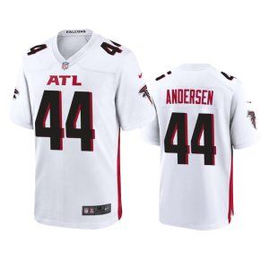 Troy Andersen Atlanta Falcons White Game Jersey