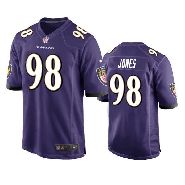 Travis Jones Baltimore Ravens Purple Game Jersey