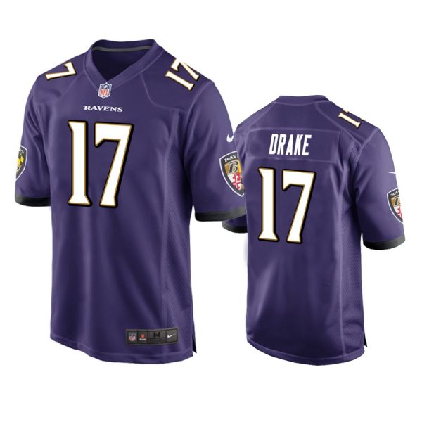 Kenyan Drake Baltimore Ravens Purple Game Jersey