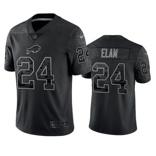 Kaiir Elam Buffalo Bills Black Reflective Limited Jersey