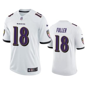 Kyle Fuller Baltimore Ravens White Vapor Limited Jersey