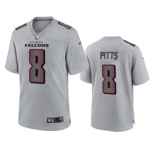 Kyle Pitts Atlanta Falcons Gray Atmosphere Fashion Game Jersey