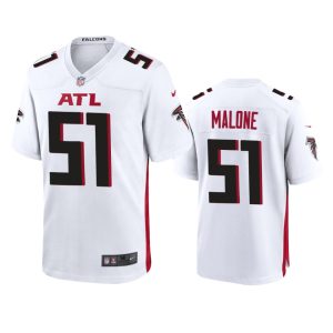DeAngelo Malone Atlanta Falcons White Game Jersey
