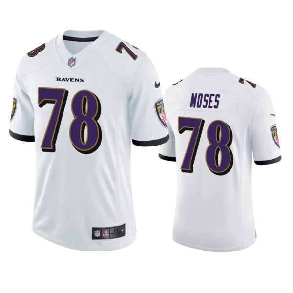 Morgan Moses Baltimore Ravens White Vapor Limited Jersey - Men's