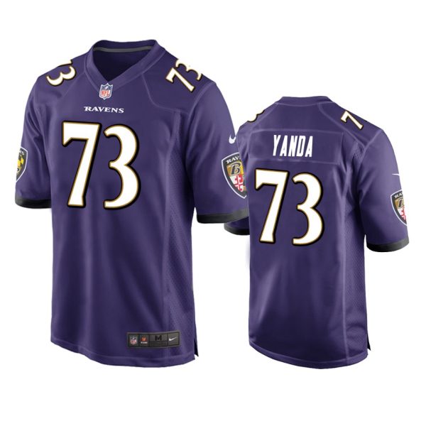 Marshal Yanda Baltimore Ravens Purple Game Jersey