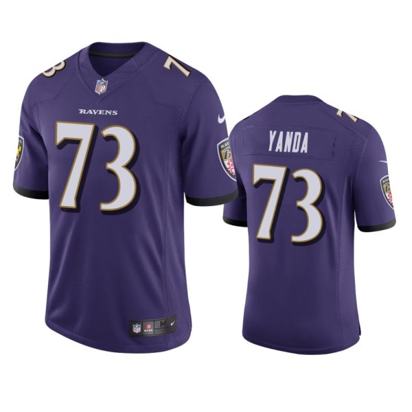 Marshal Yanda Baltimore Ravens Purple Vapor Limited Jersey