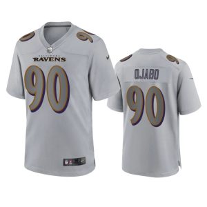 David Ojabo Baltimore Ravens Gray Atmosphere Fashion Game Jersey