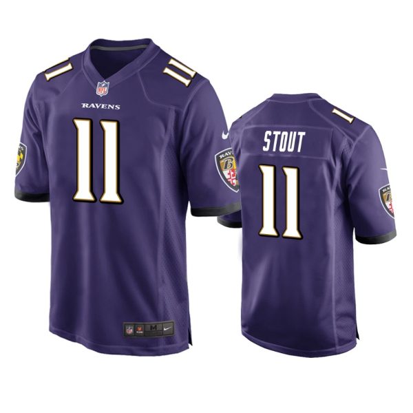 Jordan Stout Baltimore Ravens Purple Game Jersey