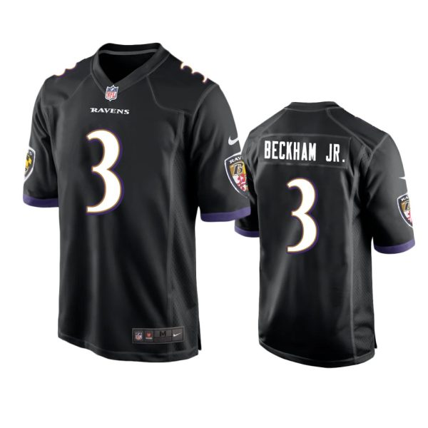 Odell Beckham Jr. Baltimore Ravens Black Game Jersey