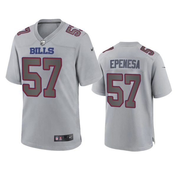 A.J. Epenesa Buffalo Bills Gray Atmosphere Fashion Game Jersey