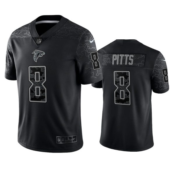 Kyle Pitts Atlanta Falcons Black Reflective Limited Jersey