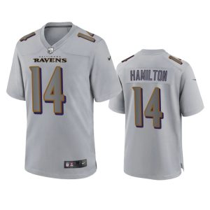 Kyle Hamilton Baltimore Ravens Gray Atmosphere Fashion Game Jersey