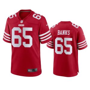 Aaron Banks San Francisco 49ers Scarlet Game Jersey