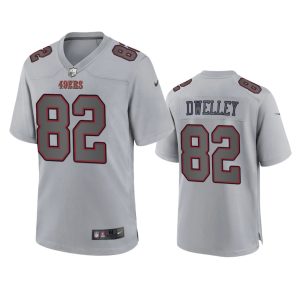 Ross Dwelley San Francisco 49ers Gray Atmosphere Fashion Game Jersey