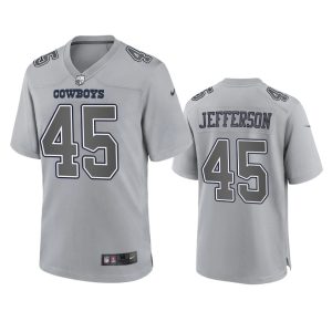 Malik Jefferson Dallas Cowboys Gray Atmosphere Fashion Game Jersey