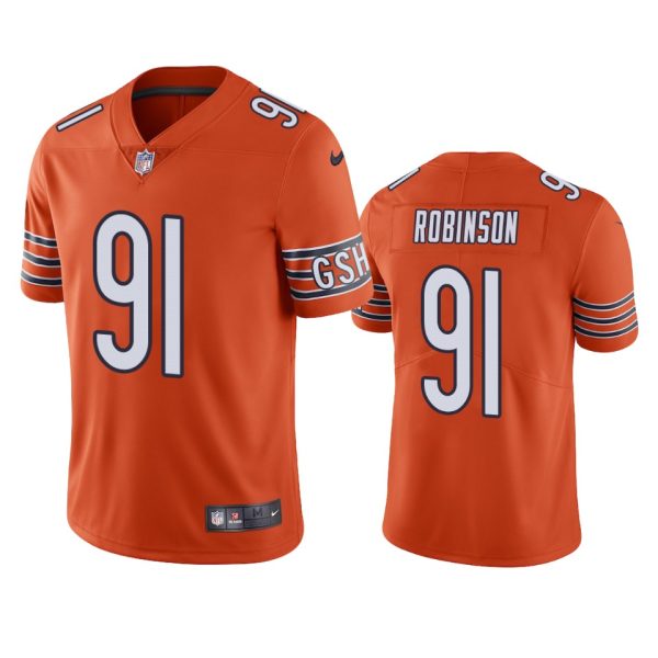 Dominique Robinson Chicago Bears Orange Vapor Limited Jersey