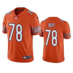 Riley Reiff Chicago Bears Orange Vapor Limited Jersey