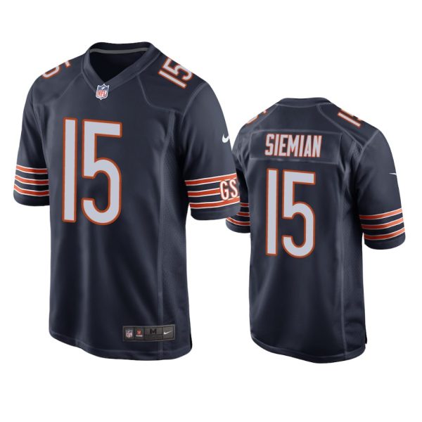 Trevor Siemian Chicago Bears Navy Game Jersey