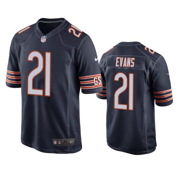 Darrynton Evans Chicago Bears Navy Game Jersey