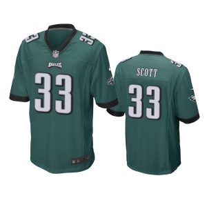 Josiah Scott Philadelphia Eagles Green Game Jersey