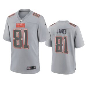 Jesse James Cleveland Browns Gray Atmosphere Fashion Game Jersey