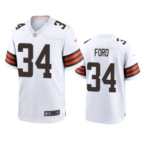 Jerome Ford Cleveland Browns White Game Jersey