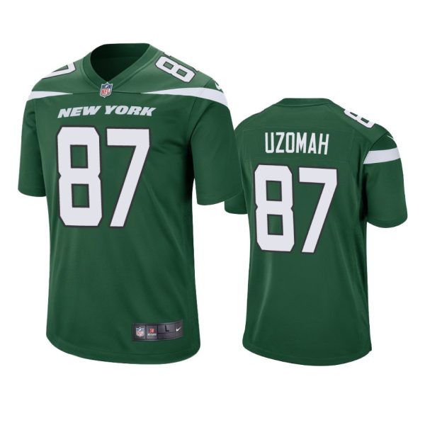 C.J. Uzomah New York Jets Green Game Jersey