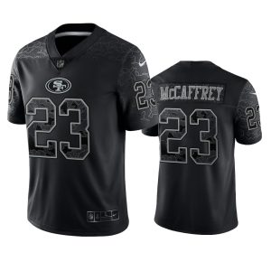 Christian McCaffrey San Francisco 49ers Black Reflective Limited Jersey