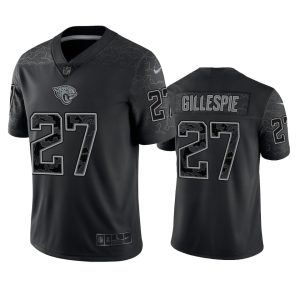 Tyree Gillespie Jacksonville Jaguars Black Reflective Limited Jersey