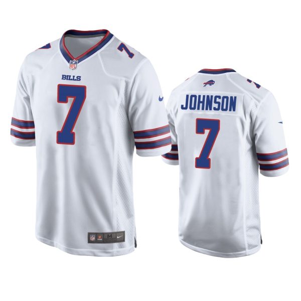 Taron Johnson Buffalo Bills White Game Jersey