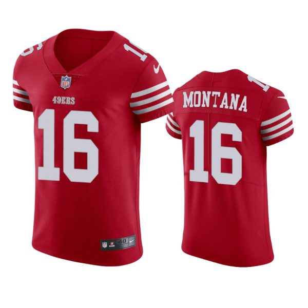 Joe Montana San Francisco 49ers 2022-23 Vapor Elite Scarlet Jersey - Men's