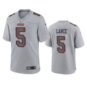 Trey Lance San Francisco 49ers Gray Atmosphere Fashion Game Jersey