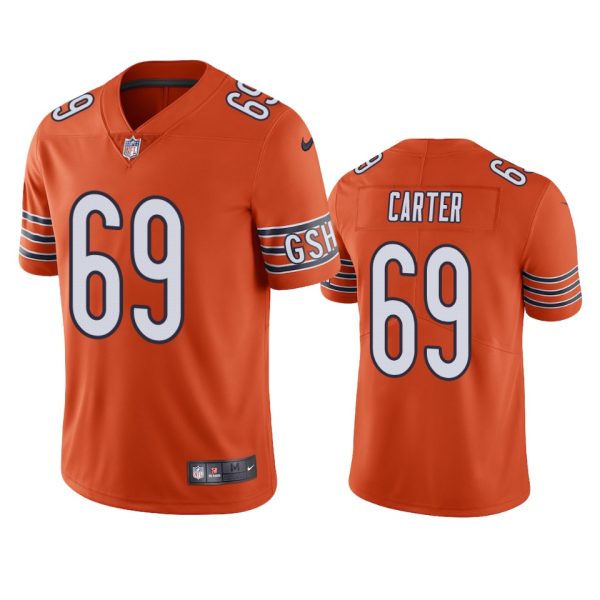 Ja'Tyre Carter Chicago Bears Orange Vapor Limited Jersey