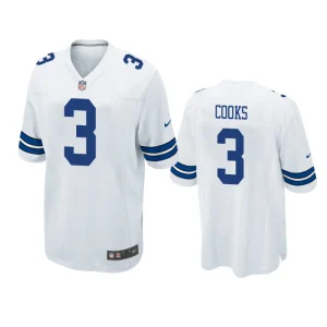 Brandin Cooks Dallas Cowboys White Game Jersey