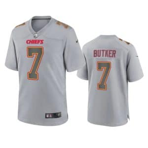 Harrison Butker Kansas City Chiefs Gray Atmosphere Fashion Game Jersey