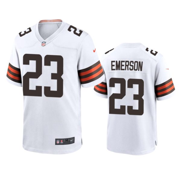 Martin Emerson Cleveland Browns White Game Jersey