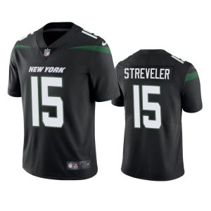 Chris Streveler New York Jets Black Vapor Limited Jersey