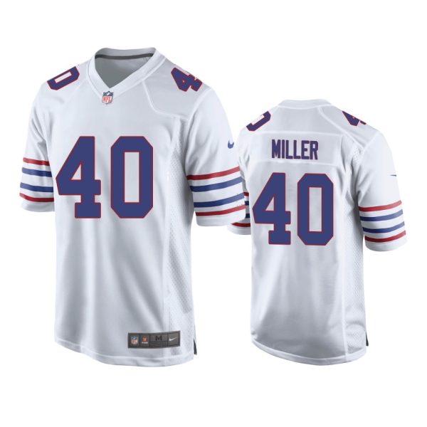 Von Miller Buffalo Bills White Alternate Game Jersey