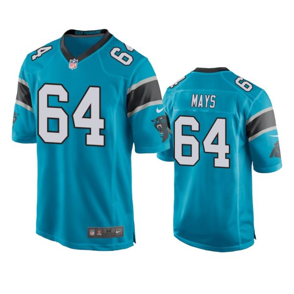 Cade Mays Carolina Panthers Blue Game Jersey