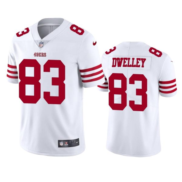 Ross Dwelley San Francisco 49ers White Vapor Limited Jersey - Men's