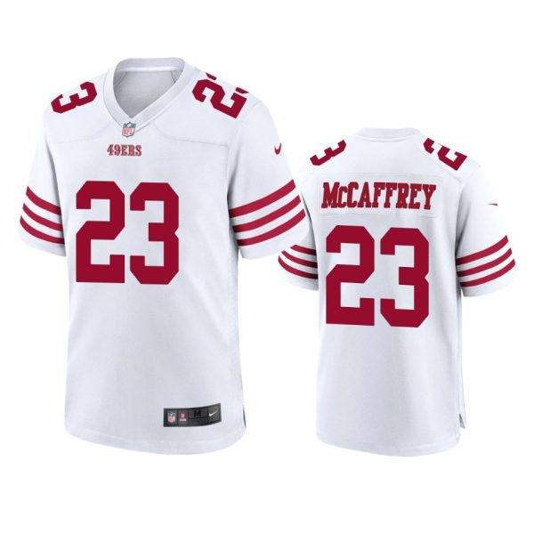 Christian McCaffrey San Francisco 49ers White Game Jersey