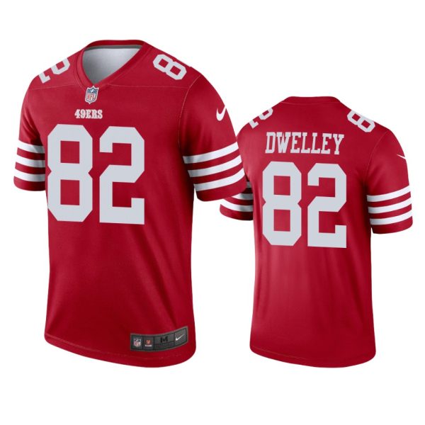 Ross Dwelley San Francisco 49ers 2022-23 Legend Scarlet Jersey - Men's