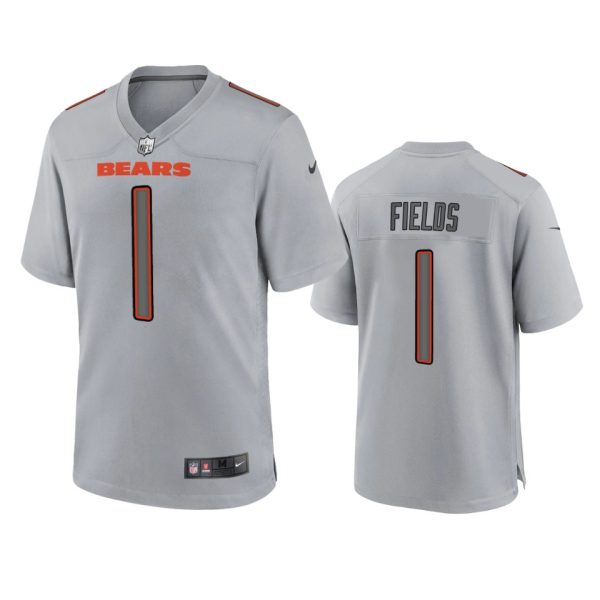 Justin Fields Chicago Bears Gray Atmosphere Fashion Game Jersey