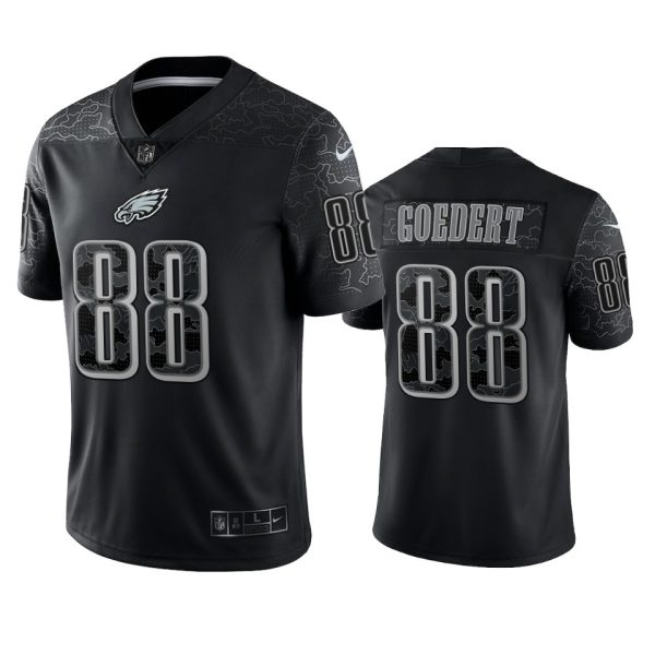 Dallas Goedert Philadelphia Eagles Black Reflective Limited Jersey