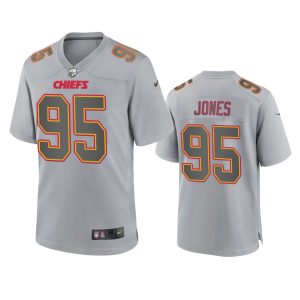 Chris Jones Kansas City Chiefs Gray Atmosphere Fashion Game Jersey