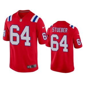 Andrew Stueber New England Patriots Red Alternate Game Jersey