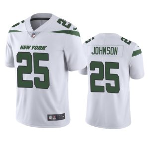 Ty Johnson New York Jets White Vapor Limited Jersey