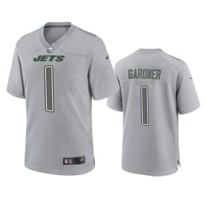 Sauce Gardner New York Jets Gray Atmosphere Fashion Game Jersey