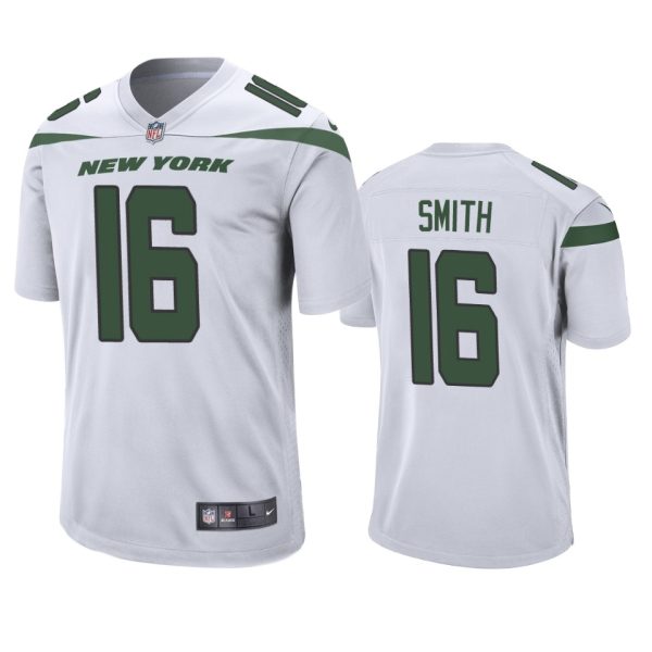 Jeff Smith New York Jets White Game Jersey