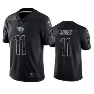 Marvin Jones Jacksonville Jaguars Black Reflective Limited Jersey